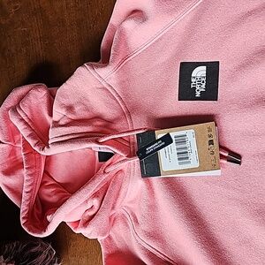 Women's North Face hoodie size large pink